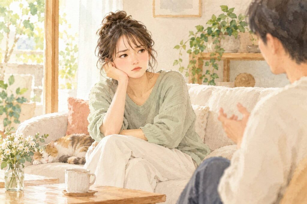 悩む女性